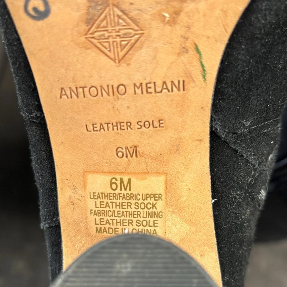 ANTONIO MELANI Black Over the Knee Boots